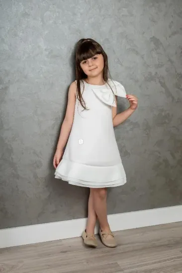 صورة فستان سهرة بناتي اسفنجي